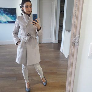 Babaton Blush Wool Winter Peacoat